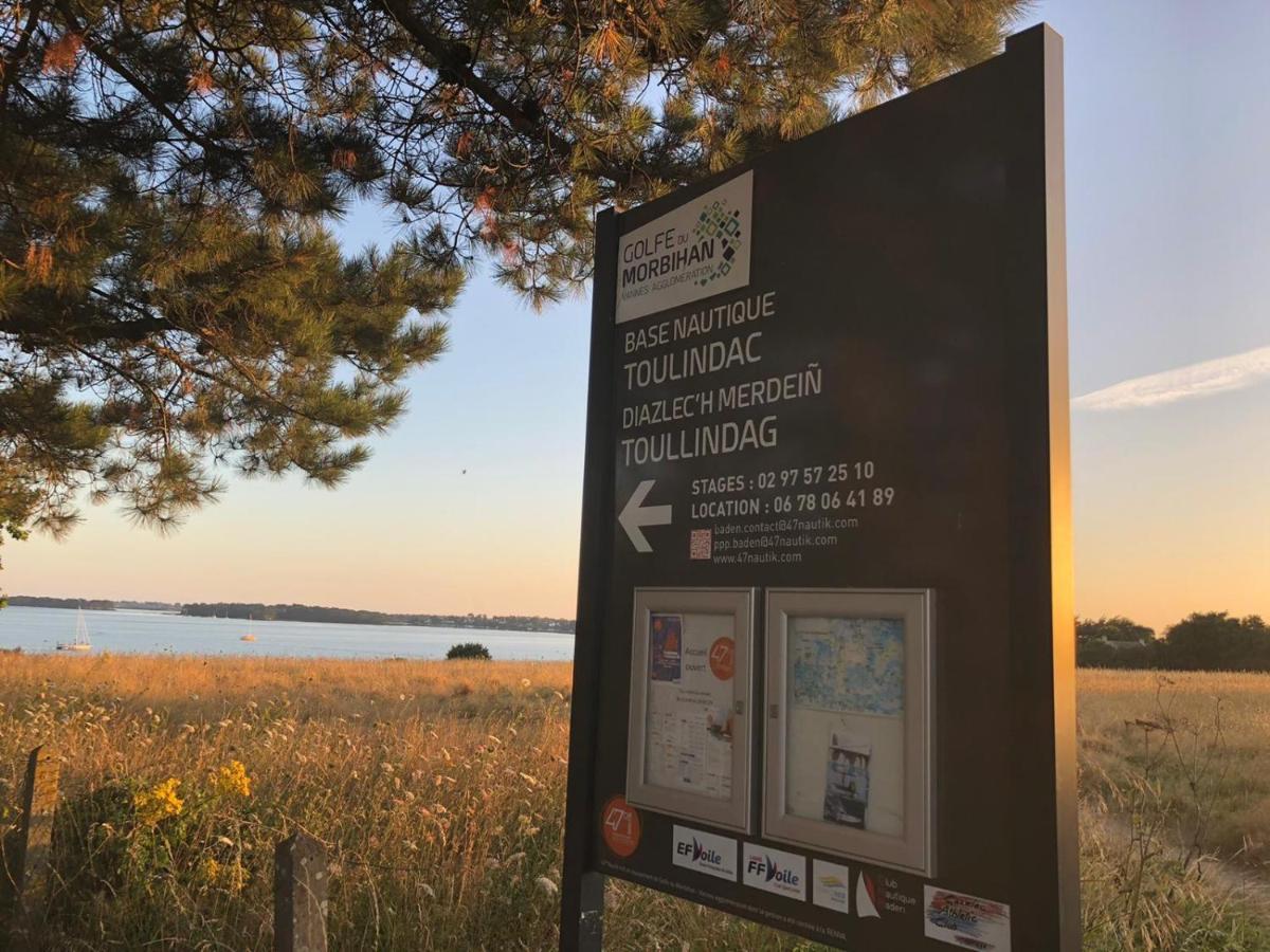 Maison Vue Mer Dans Le Golfe Du Morbihan Baden Eksteriør billede